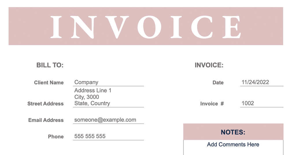 GS Invoice