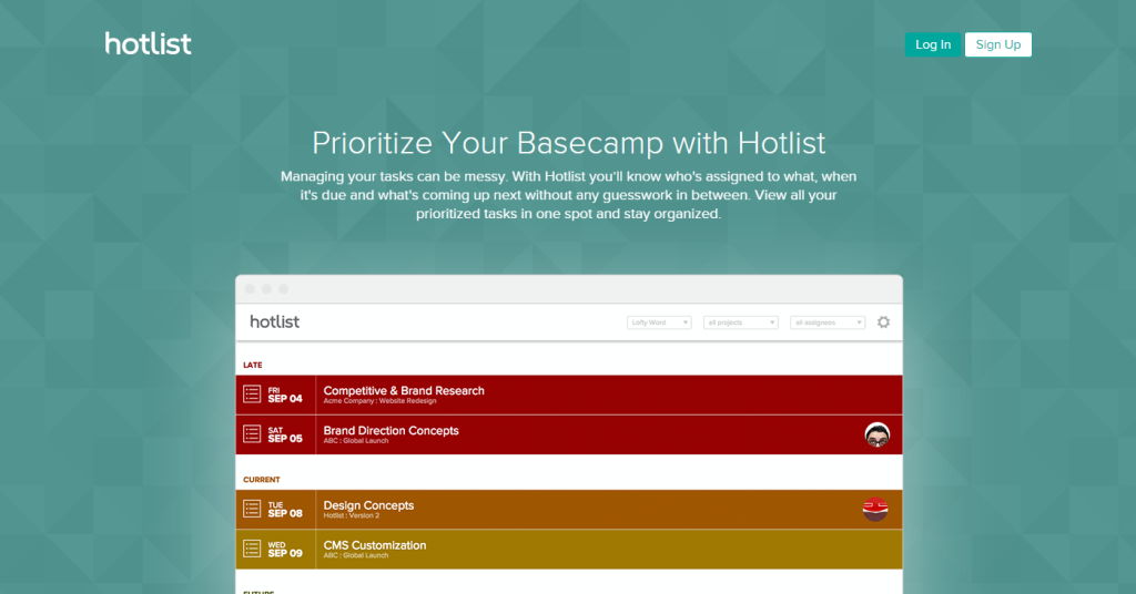 Hotlist for Basecamp